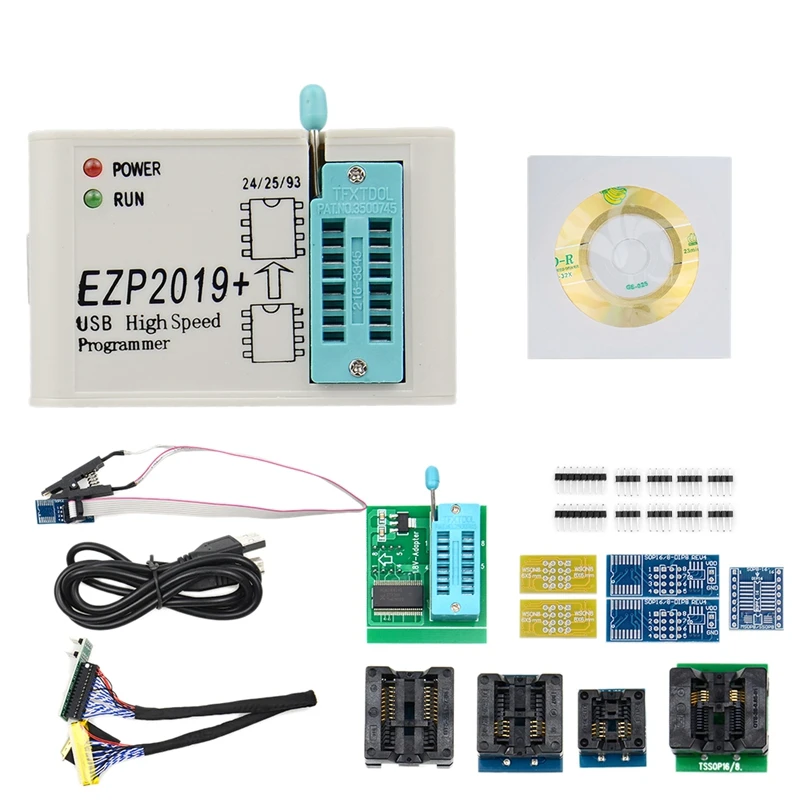 

Full Set High Speed USB SPI Programmer + 12 SOP8 Clip Adapter