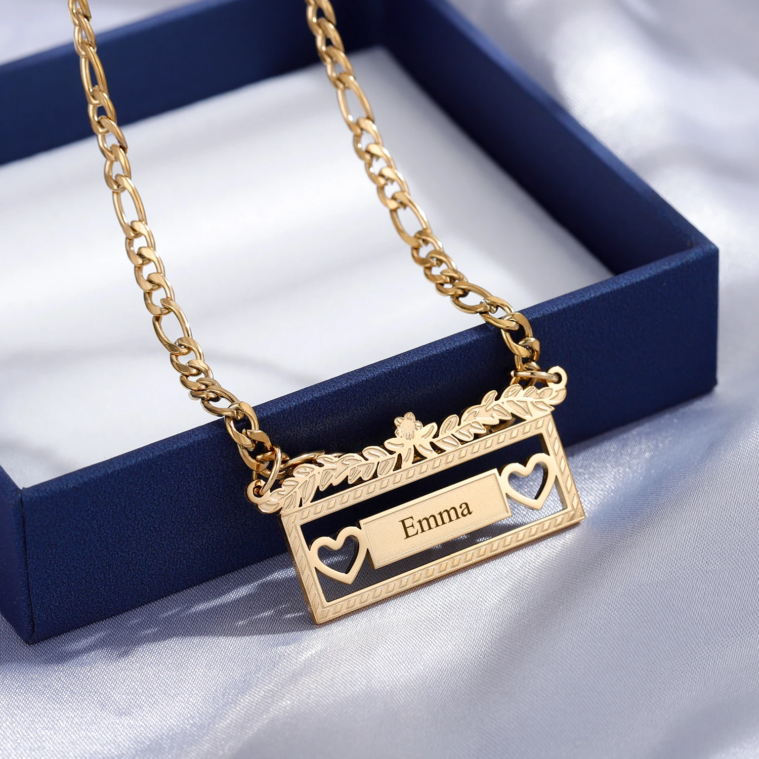  TinyName Custom Name Necklace Personalized 18K Gold