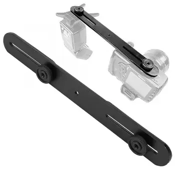 

Universal Dual Flash Bracket Holder with 2 Adapter Screws Tripod Light Stand for SLR Cameras for wedding, news photography