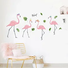 Импортные товары экспорт в Северную Европу-стиль INS простой Фламинго гостиная диван фон стикер на стену съемный JM7362