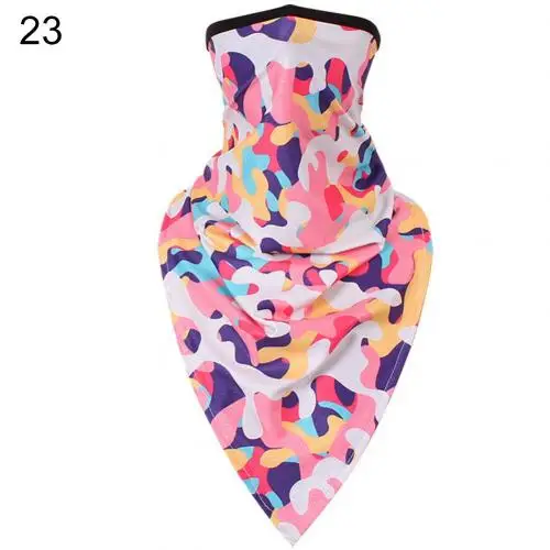 Flame Paisley Print Anti Sun Dustproof Breathable Bandana Neck Gaiter Face Cover Soft Neck Scarves 