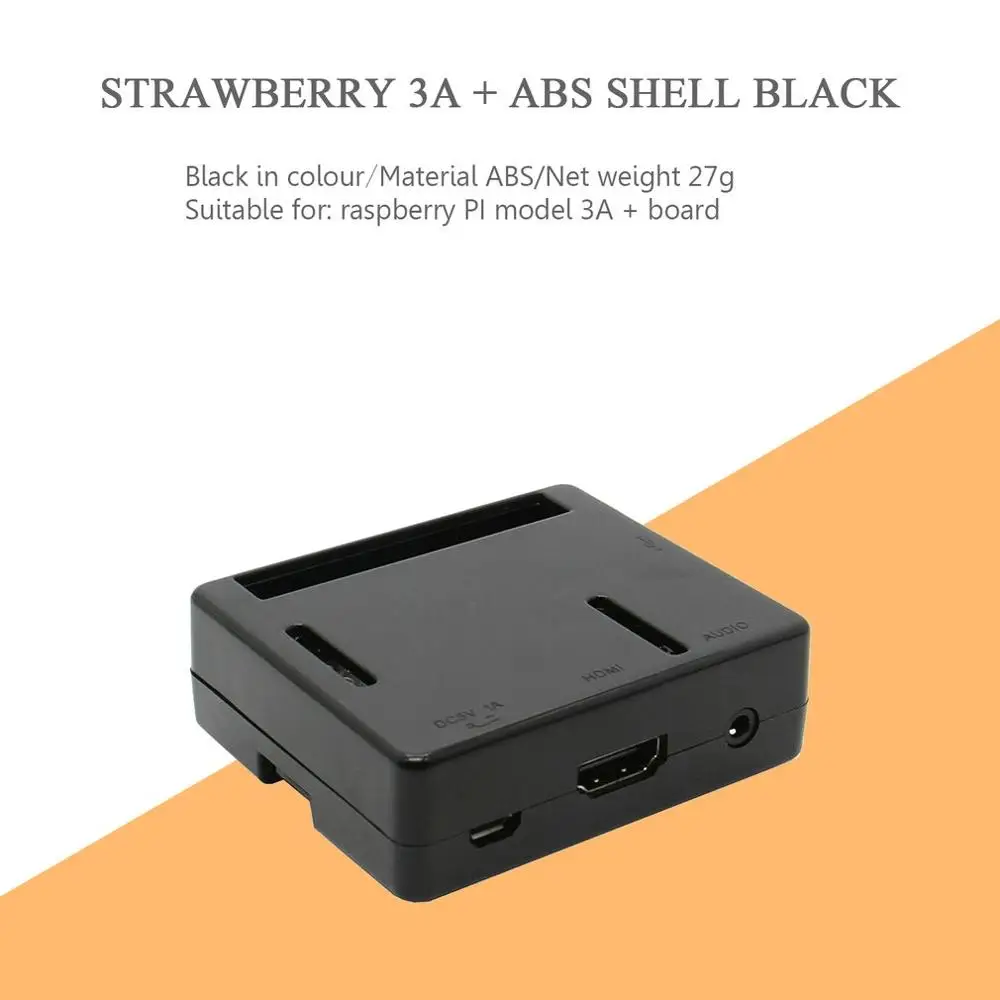 Черный/прозрачный Abs чехол для Raspberry Pi Модель 3 A+(Plus) D Abs чехол для Raspberry Pi Модель