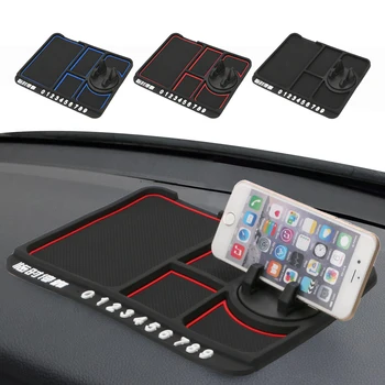 

LEEPEE Non Slip Sticky With Phone Number Plate Phone Holder Bracket Car Anti-Slip Mat Auto Dashboard Pad Multifunctional