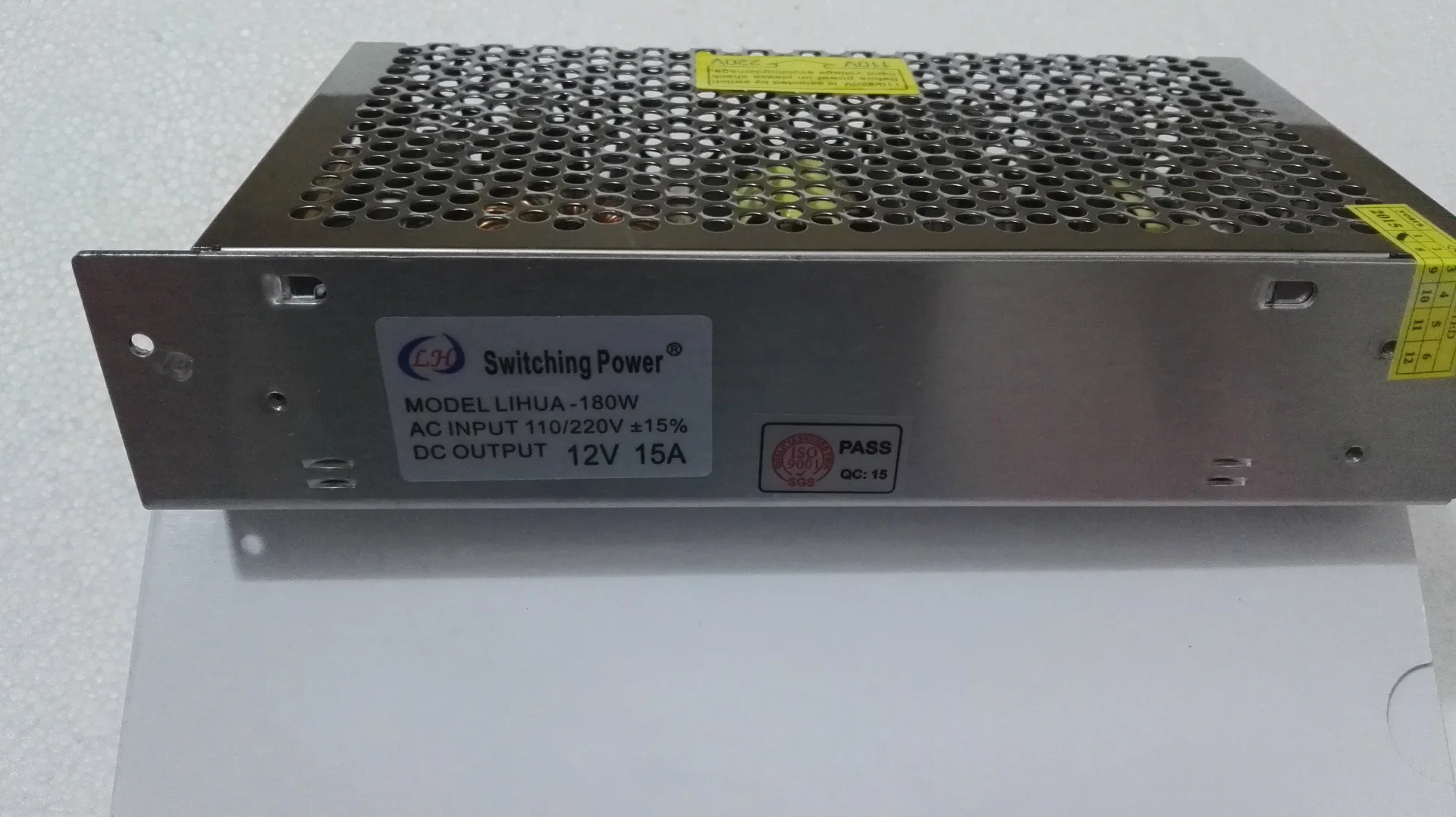 

12V15A180W Iron Shell Switching Power Supply/LED Strip Adapter/Security Power Supply/Light Boxes Transformer
