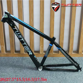 

TWITTER 26/27.5er Mountain Bike Frame MTB Bicycle 15.5/16.5/17.5" Aluminum Alloy Straight Tube 44mm Frameset Bicycles Frame Set