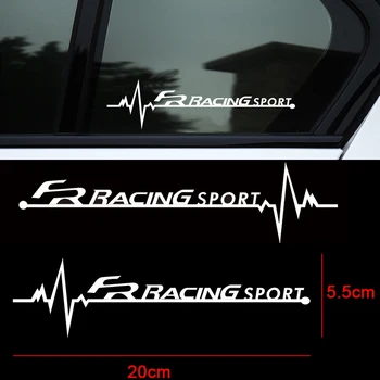 

2Pcs Car Styling FR RACING Sport Emblem Windows Sticker Decoration Decal for Seat Ibiza Altea Leon