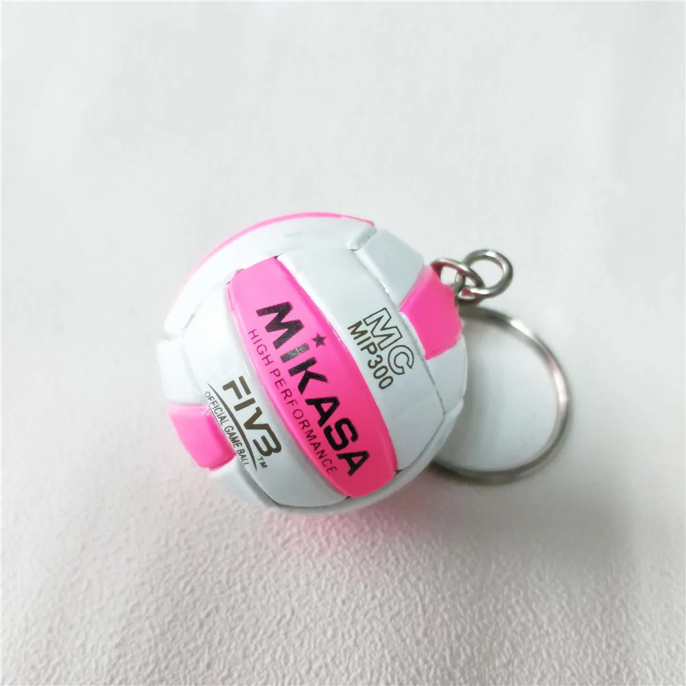 V200w Volleyball Keychain Sport Key Chain Car Bag Ball Volleyball Key Ring Holder Volleyball Gifts For Players Keyring Keychains - Цвет: 15
