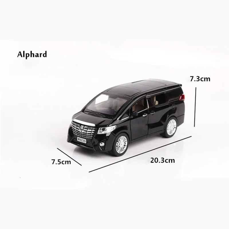 1:24 модель автомобиля Alphard nanny mvp сплав звук и светильник Модель коллекционная