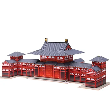 

Japan Phoenix Hall Temple Folding Cutting Mini 3D Paper Model Papercraft House Architectural DIY Kids Adult Craft Toys QD-130