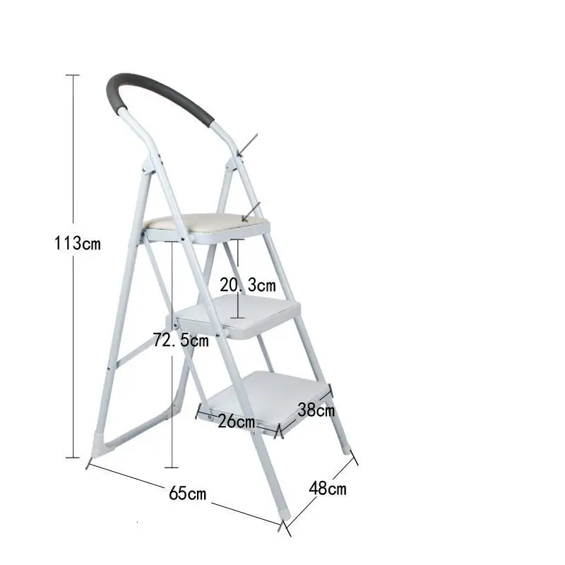 Number 13 Cucina Tangga Lipat echille Pliante Ванная комната для пожилых людей Escalera Plegable кухонный стул Escaleta Escabeau Stepladder ступенчатый стул - Цвет: Number 13