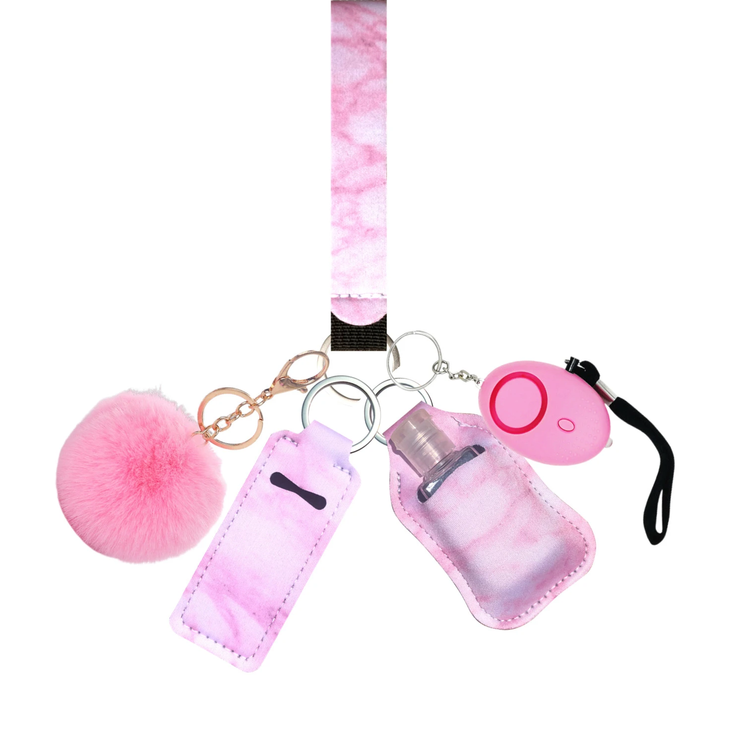 Self Defense Keychain Set Defensa Personal Key Ring For Girl Chain