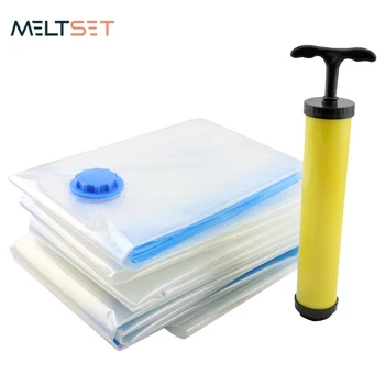 

Vacuum Bags For Clothes Folding Clothes Storage Bag With Valve Transparent Compression Bag Zip Lock Wardrobe Closet Organizer