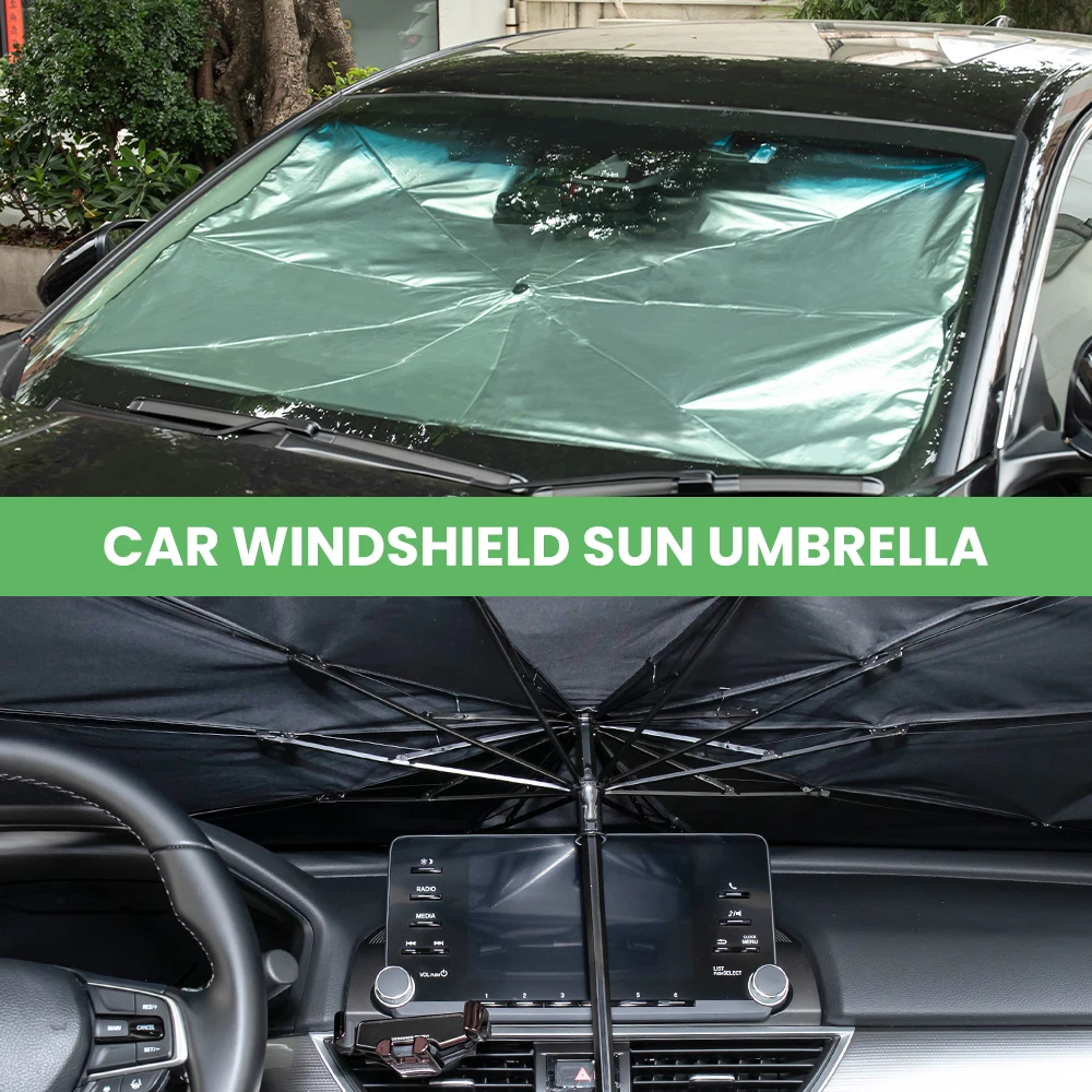 

Car Sun Shade Parasol Front Window Sunshade Cover Auto Sunshade Covers Interior Windscreen Front Windshield Sun UV Protector