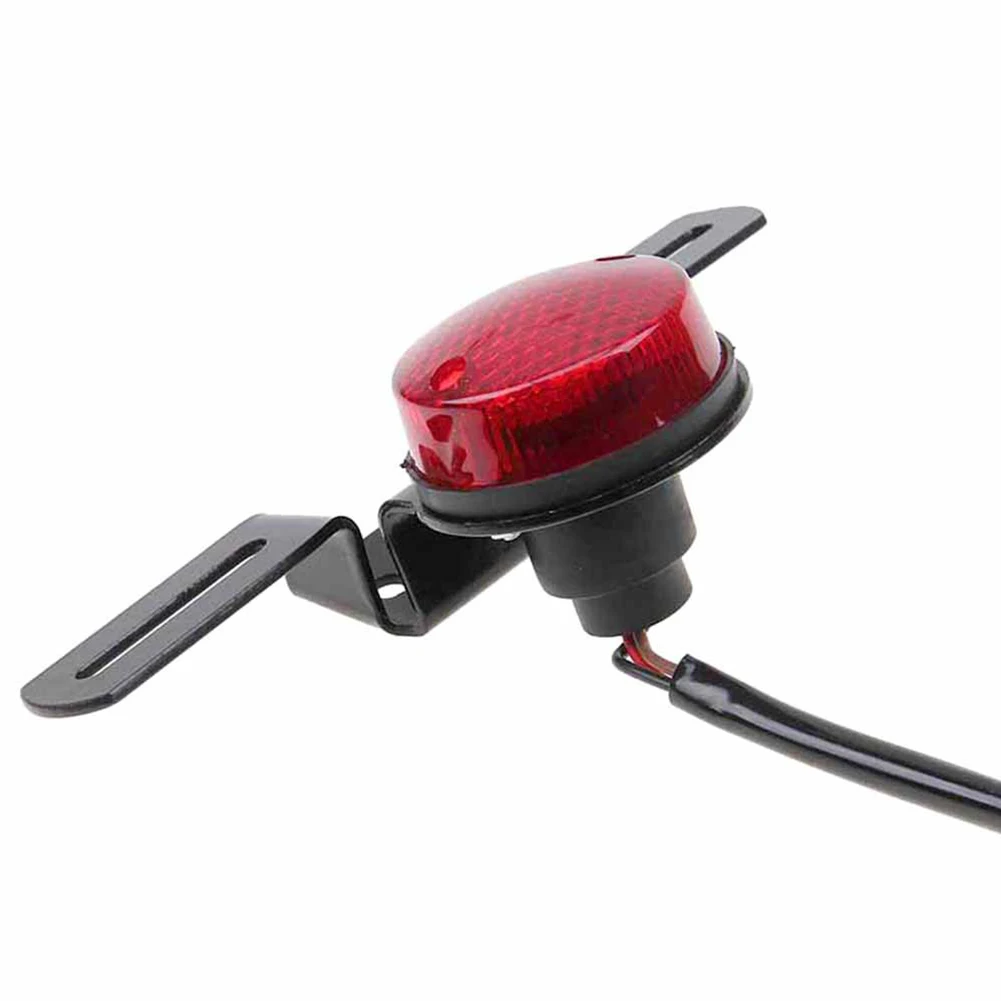 

Durable Round Spare Parts Motorcycle Taillight License License Plate Assembly Rear Brake Super Bright Mount Holder Waterproof