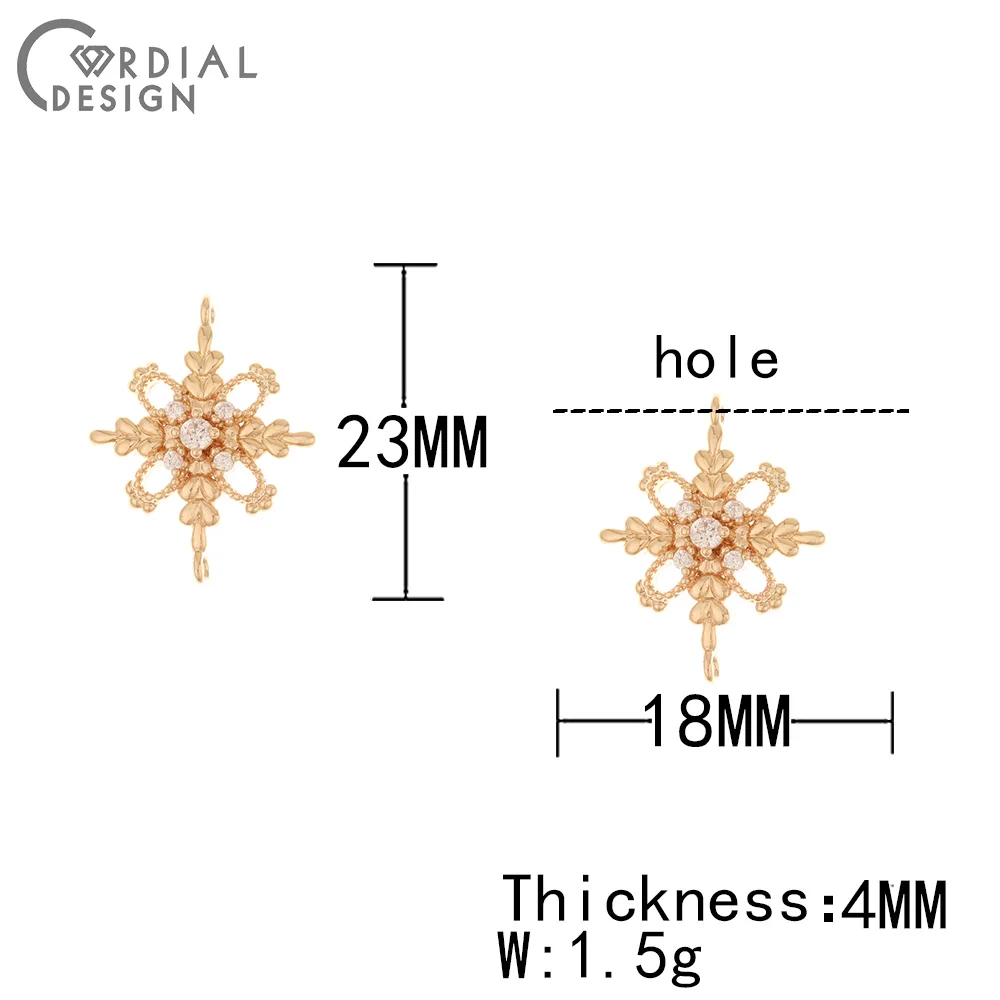 Cordial Design 50Pcs 18*23MM DIY Making/Connector/Jewelry Accessories/Hand Made/Rhodium/CZ Charms/Jewelry Findings & Components 3 Cordial Design 50Pcs 18*23MM DIY Making/Connector/Jewelry Accessories/Hand Made/Rhodium/CZ Charms/Jewelry Findings & Components - cordial