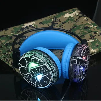 

Professional Gaming Headset Led Light Earphone Headphone With Microphone H6 Colorful Luminous Gaming Headphones #40