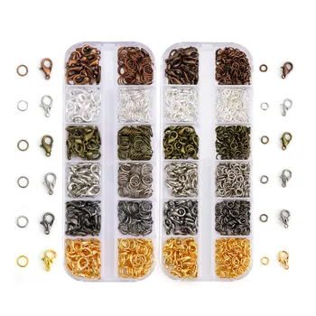 

1box Mixed Color 10/12mm Metal Lobster Clasp Hooks End Connectors For Jewelry Making Findings Necklace Bracelet Accessories