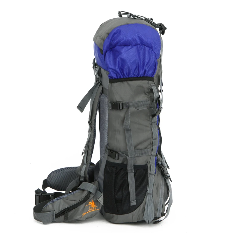 Нейлоновый водостойкий рюкзак для пеших прогулок 60L большой емкости Кемпинг альпинистский рюкзак, спортивные сумки мужские и женские рюкзаки для верховой езды