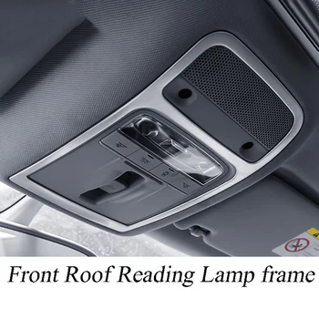 

Car Styling Interior Molding Roof Reading Lamp Frame Decoration Stainless Steel e Light Trim Panel for- A3 8V Q3