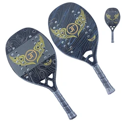 2022 Adult Professional Full Carbon EVA Face Raqueta Plate Tennis Racket Rough Surface Beach Tennis Racket