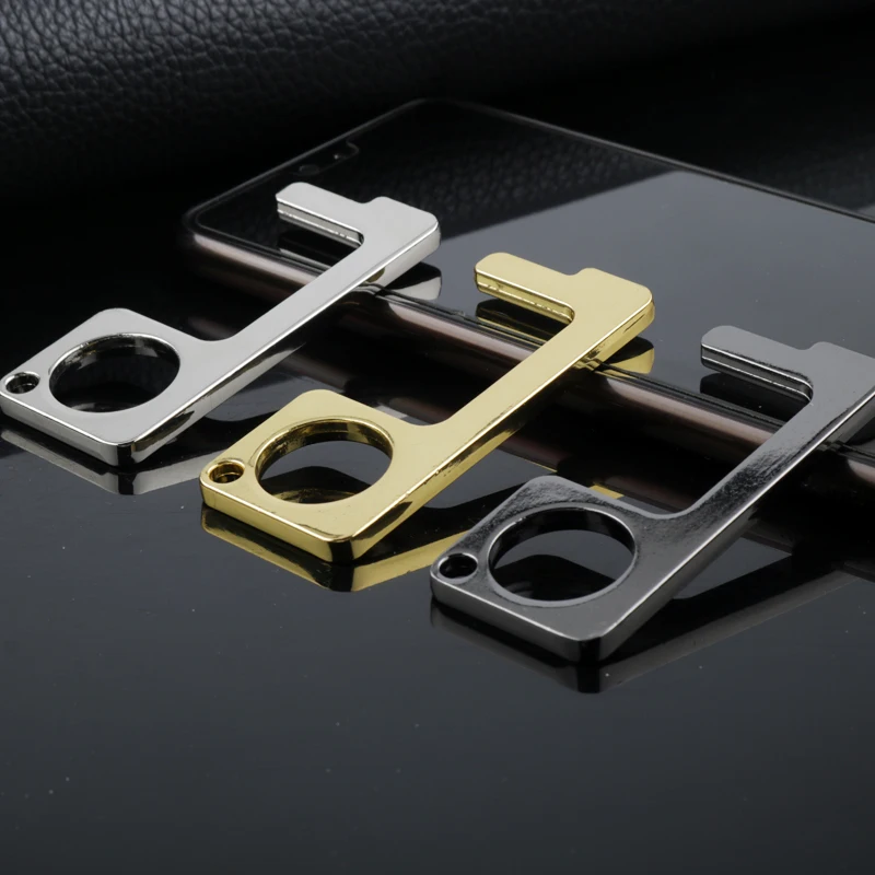 New Fashion Multi-function Keychain Trigger Tool Touchscreen Function Keyrings Key Ring Contactless Rod Pendant Chain | Украшения и