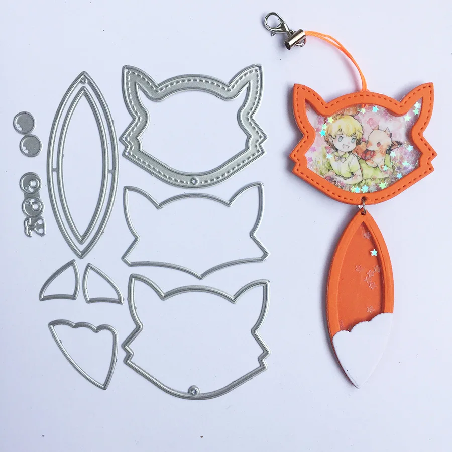 

Cute Fox Metal Cutting Dies Stencils For Scrapbooking Paper Cards Crafts DIY