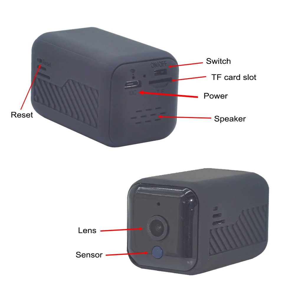 OUERTECH батарея wifi мини камера инфракрасного ночного видения с TF слот для карты Скрытая камера