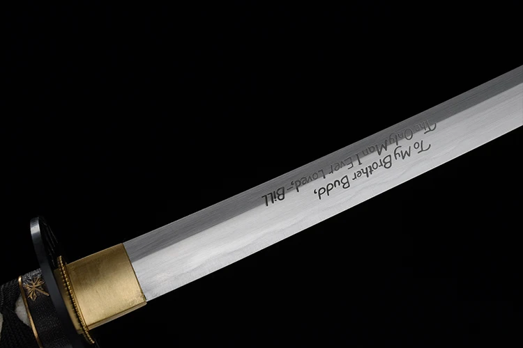 Полный Тан ручной работы мечи-катаны KILL BILL самурайский меч резкость
