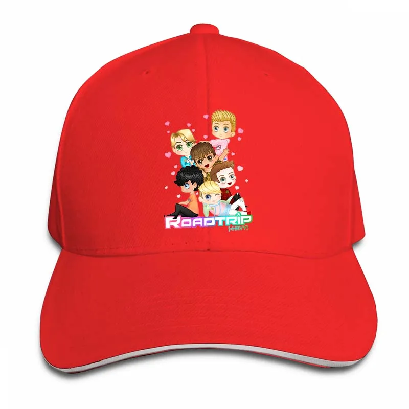 Roadtrip+ Hrvy RoadtripTV band boyband merch, бейсболка для мужчин и женщин, кепки для водителя грузовика, модная Регулируемая Кепка - Цвет: 2-Red