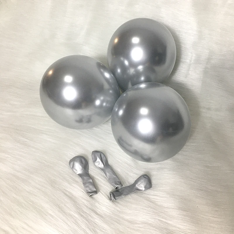 

5inch 50-100pcs Chrome Metal Silver Gold Balloons Wedding Decoration Happy Birthday Festival Scene Decoration Balloon Wholesale