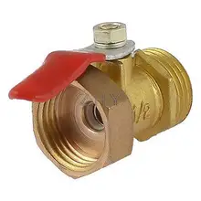 1/" PT Мужская и женская резьба защелка металлическая с рычагом полный порт латунный шаровой клапан
