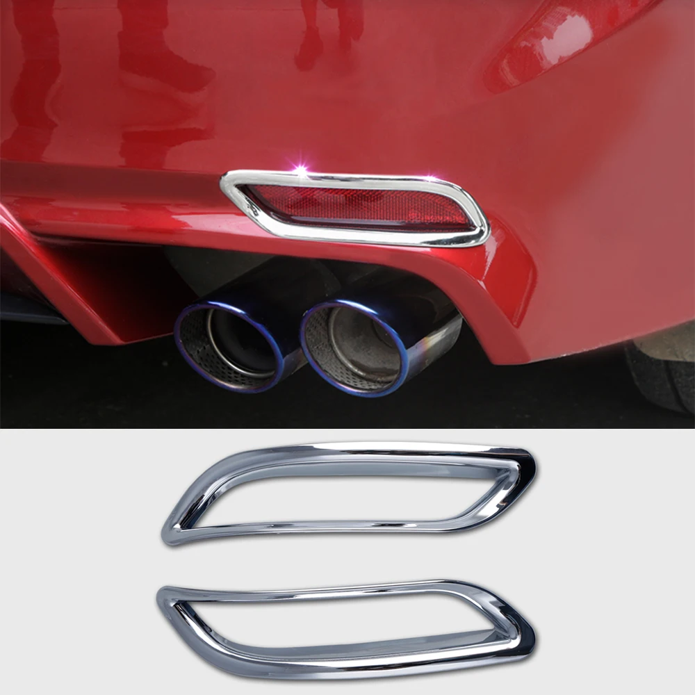 

For Toyota Camry 70 XV70 8th 2018 2019 Car Rear Fog Lamps Trim Cover Auto Silver Chrome Lights Stickers Car Styling Accessories