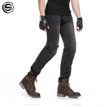 

Star Field Knight Motorcycle Jeans Riding Trousers Pants For Komine Jeans Motorcycle Pants Men With Knee and Hip Protector Pads