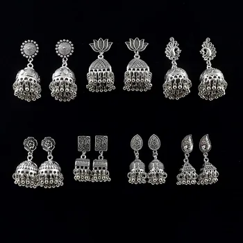 

EARRINGS FOR FEMALE VINTAGE BIRDCAGE LANTERN TASSEL EARRINGS TEMPERAMENT PERSONALITY ALL-MATCH HOLIDAY EARINGS FASHION JEWELRY