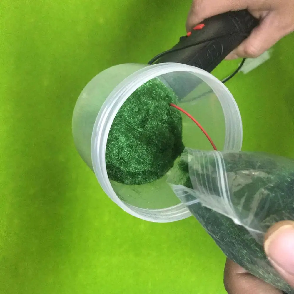  Construction Sand Table Model Tool Electrostatic Grass Planter Crafts Flocking Machine Battery Vers