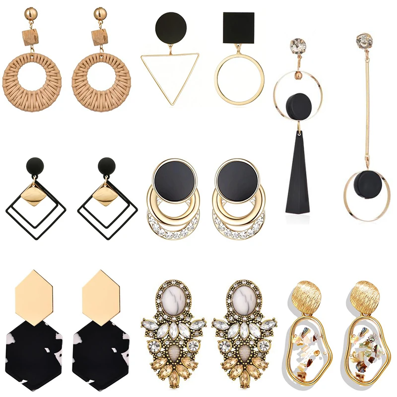 Винтажные висячие серьги для женщин 2020 новые богемные модные ювелирные изделия