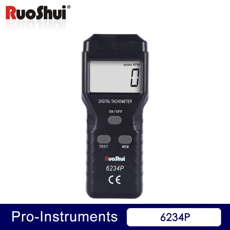 

6234P Victor RuoShui Digital Tachometer Laser RPM Gauge For Motorcycle Non Contact speed sensor handheld tachometer