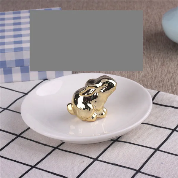 Jewelry Storage BoxU MSJO коробка для хранения ювелирных изделий Органайзер для женщин Керамическая Посуда ювелирные изделия INS Стиль Кольцо Серьги офис деко настольная организация - Цвет: Jewelry Storage BoxU