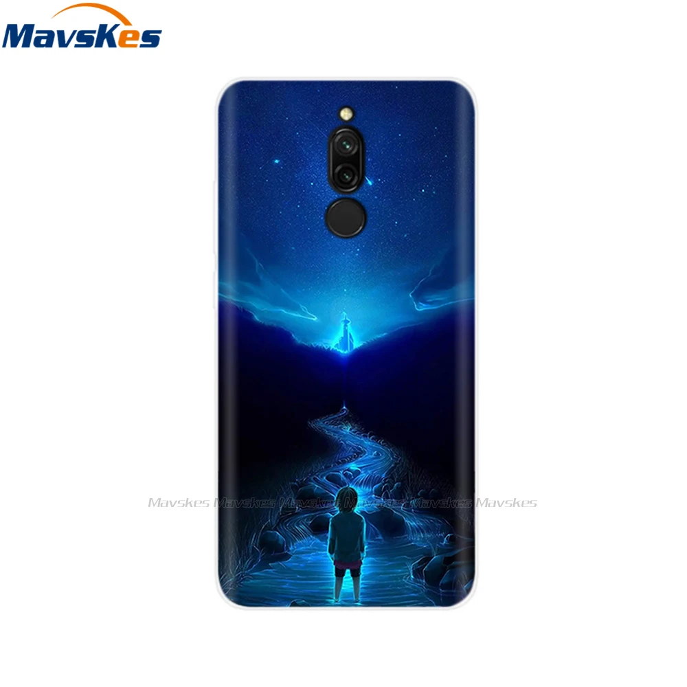 46 Чехол с цветочным принтом для xiaomi redmi 8, чехол, Мягкий ТПУ силиконовый чехол для xiaomi redmi 8, чехол для телефона redmi 8, чехол, сумки - Цвет: 46