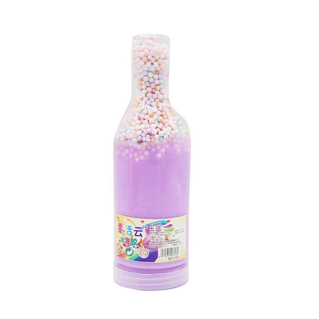 Модная вспенивающаяся глина Ароматизированная бутылка вина форма слизи грязь декомпрессионная Игрушка антистресс игрушка caja sorpresa дропшиппинг#40 - Цвет: Purple