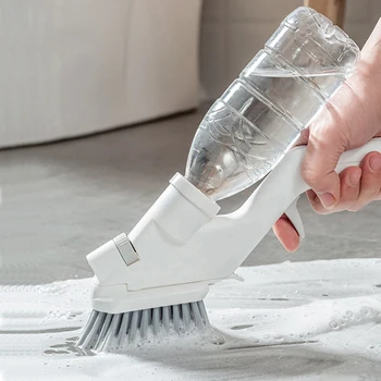 

Anti-Skid Handle Kitchen Press Spray Tools Long Handle Hydraulic Wash Pot Tiles Sinks Windows Cleaning Brush