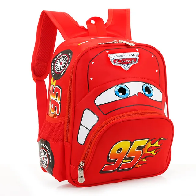  Disney kindergarten cartoon Travel bag 3D waterproof 95 car boys 2-5 years old children backpack 