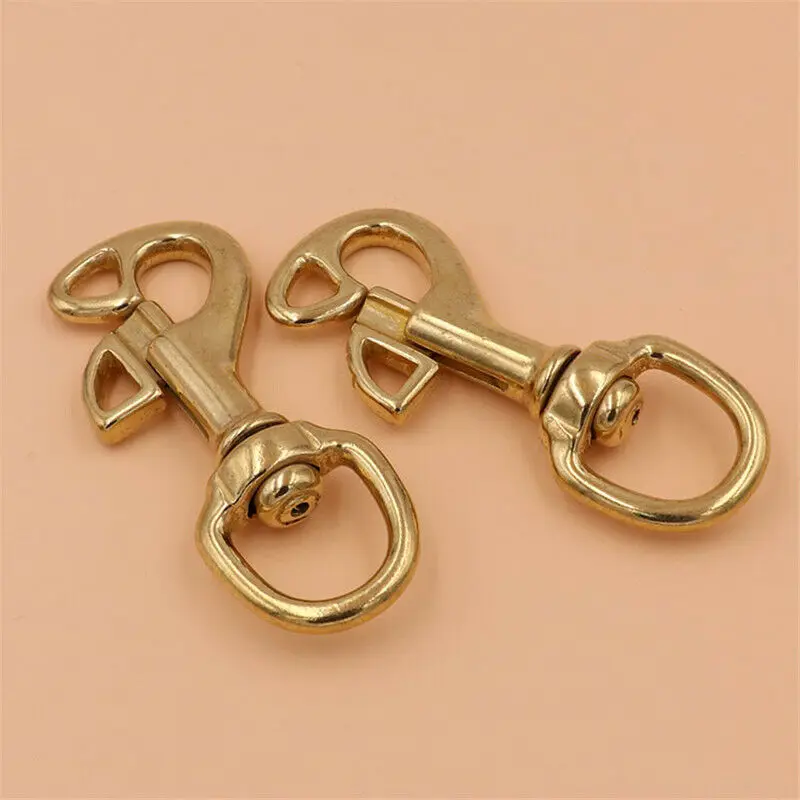 1pcs Solid Brass Trigger Swivel Eye Bolt Snap Hook For Pet Rope Leashes  Horse Gear Marine Leather Craft Bag Strap Belt Webbing - Buckles & Hooks -  AliExpress