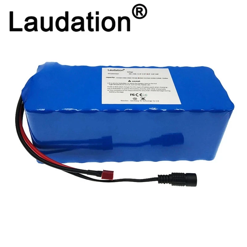 Литий ионный аккумулятор Laudation36V BMS8Ah/ 8000mAh 500W высокая мощность и емкость 42V 18650 pack