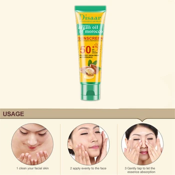 

New Isolation Sunscreen Korean Cosmetics To Face Base Makeup Foundation Concealer Argan Oil Moist Base Maquiagem BB Cream 50g