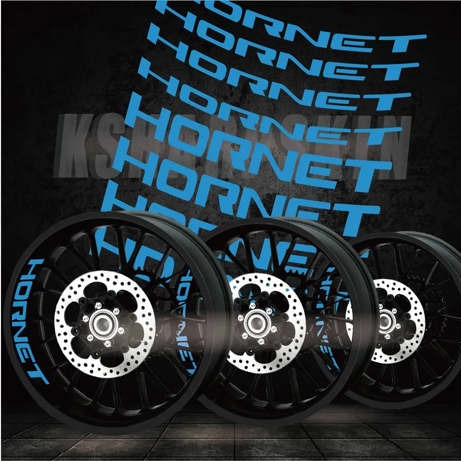 Лучшие продажи модифицированный мотоцикл личность креативные колеса аксессуары Светоотражающие внутренние боковые наклейки для HONDA HORNET