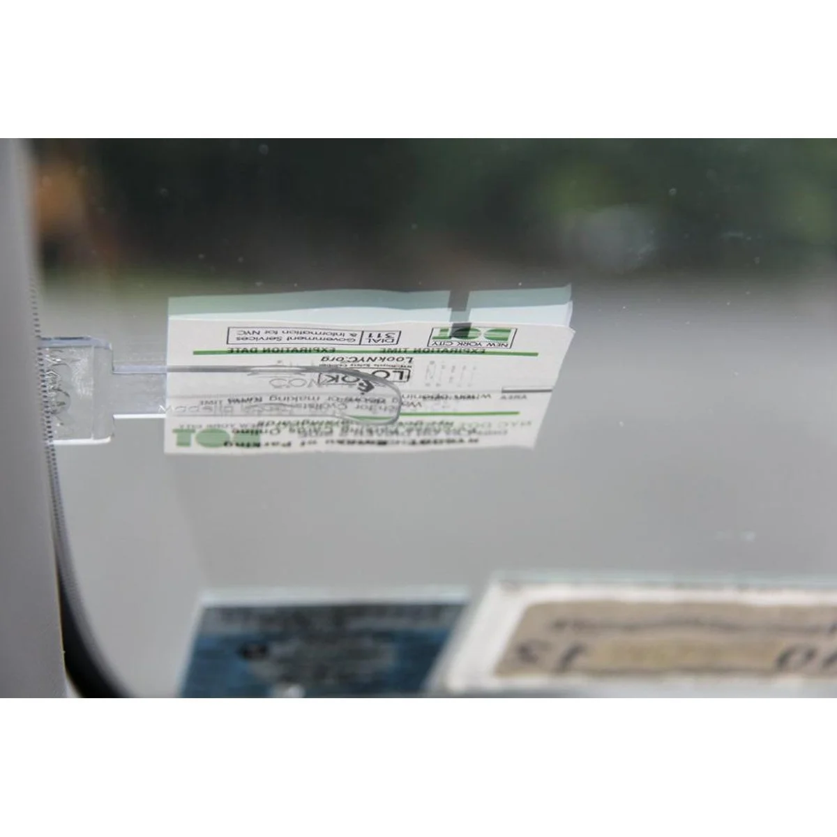 plastic meter ticket clip parking ticket