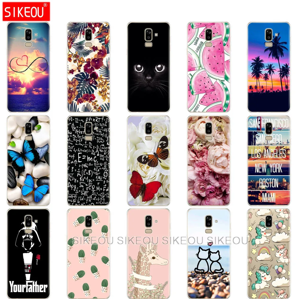 soft silicon phone Case for Samsung Galaxy J8 2018 back Cover j810 Funda Cases | Мобильные телефоны и аксессуары