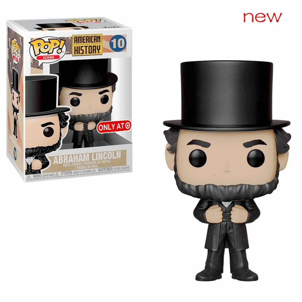 Funko POP Icons American History Abraham Lincoln #10 Vinyl Toy Figures Action Model Toys | Игрушки и хобби