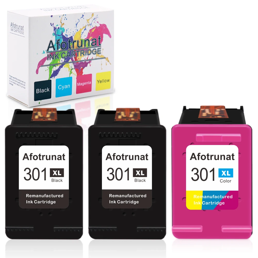 Заправляемый чернильный картридж Afortrunat 301XL для HP 301 xl CH563EE CH564EE Deskjet 1000 1050 2050 3000 |